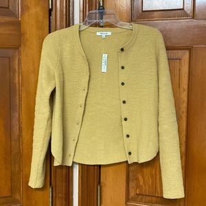 NWT Madewell Halstead Cardigan Sweater - Autumn Gold